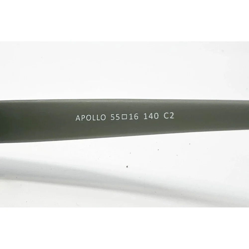 EyeBuyDirect Apollo Eyeglasses Mens Matte Green Rectangular 55-16-140